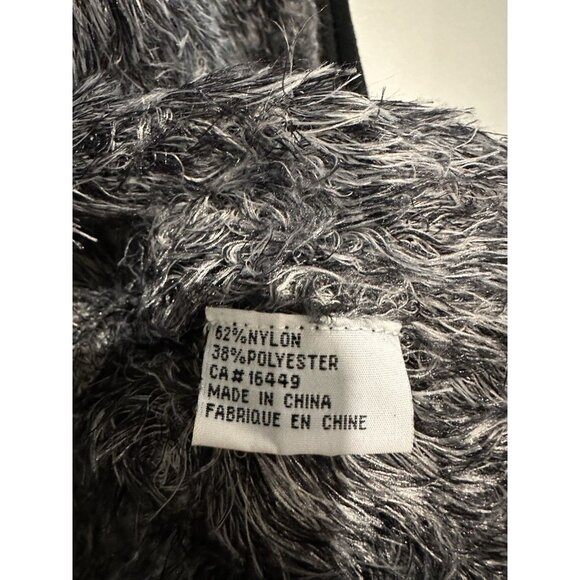 LA MADONA Vintage Faux Fur Lined Y2K Knit Cardigan Size Medium - Picture 4 of 4